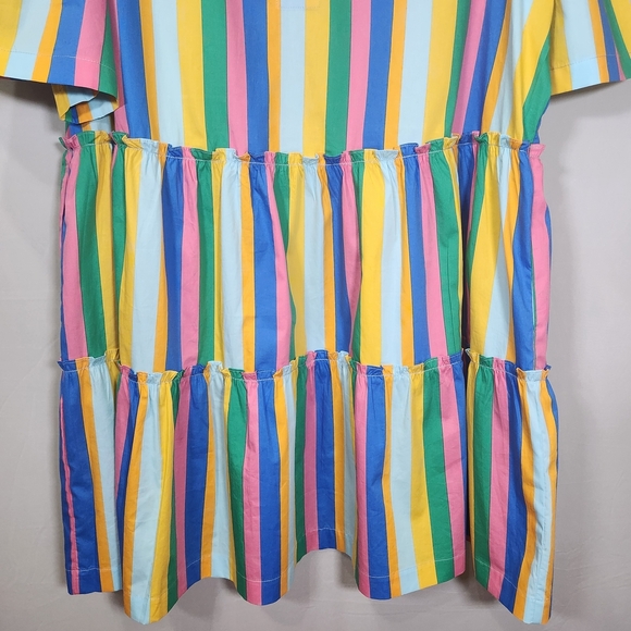 NWT Sugarlips Multicolor Striped Midi Dress Resort 2X - Picture 5 of 13